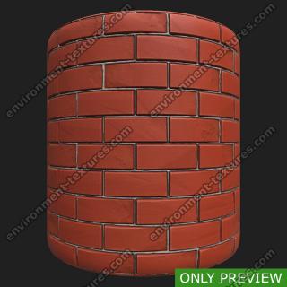 PBR wall bricks preview 0003